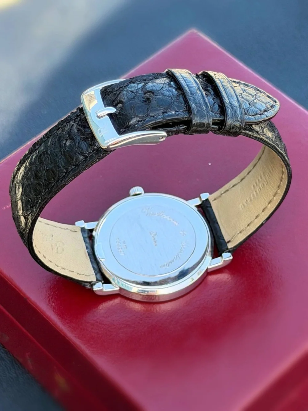 Vintage Vacheron Constantin Geneve  31540 18K White Gold Factory Diamond Watch